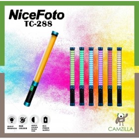 NICEFOTO RGB LED VIDEO LIGHT TC-288 *FREE BATTERY AND CHARGER 
